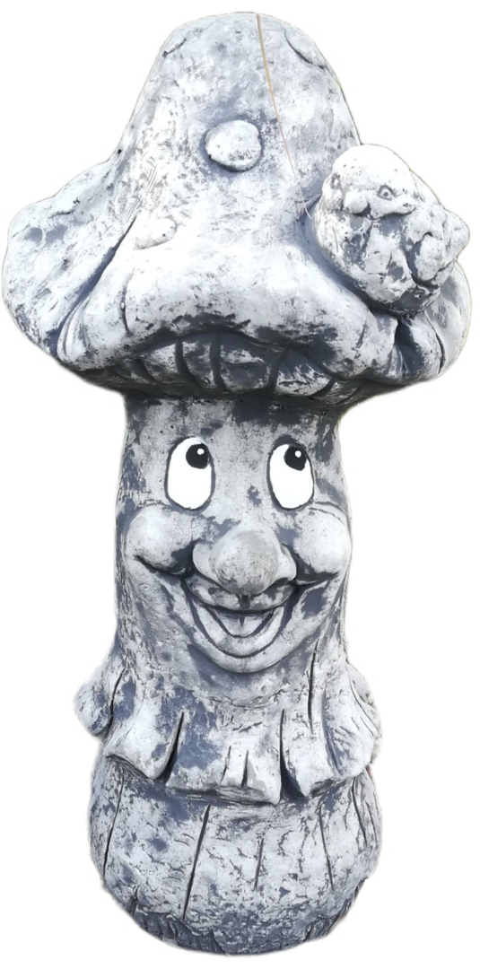 Pilz mit Gesicht Deko Gartenfigur
